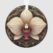 Elegant ontwerp met gouden orchidee ornament (achterkant)