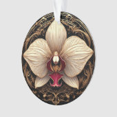Elegant ontwerp met gouden orchidee ornament (voorkant)