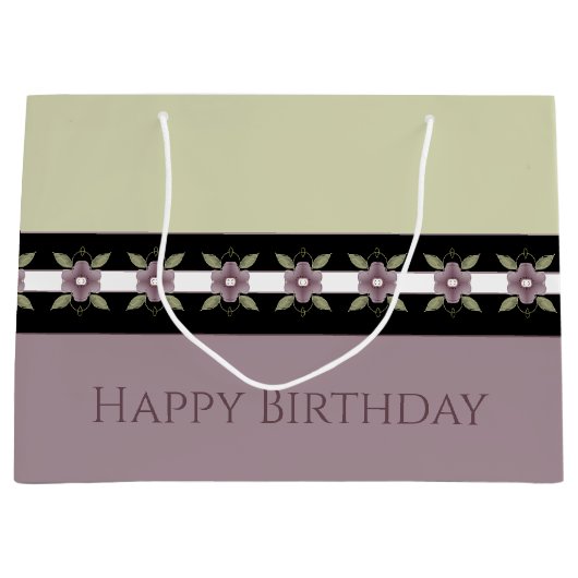 Elegant ontwerp met kruimelvormer groot cadeauzakje (Voorkant)