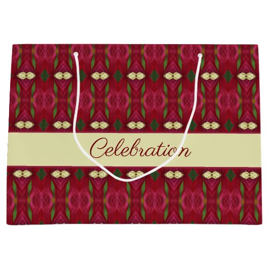 Elegant ontwerp met patronen groot cadeauzakje (Voorkant)