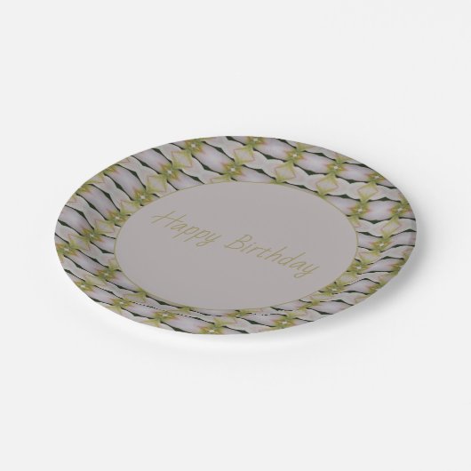 Elegant ontwerp met patronen papieren bordje (Gekanteld)