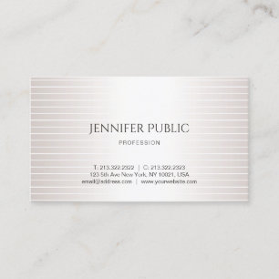 Elegant ontwerp modern gewoon glamor faux zilver visitekaartje