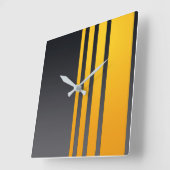 Elegant ontwerp, modern patroon, verticale strepen vierkante klok (Hoek)