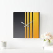 Elegant ontwerp, modern patroon, verticale strepen vierkante klok (Huis)