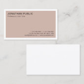 Elegant Ontwerp Professioneel Modern Minimalistisc Visitekaartje (Voorkant / Achterkant)
