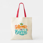 Elegant ontwerp typografie Mama is mijn koningin  Tote Bag (Achterkant)