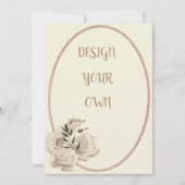 Elegant ontwerp uw eigen Floral sparen de datum Save The Date (Voorkant)