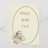 Elegant ontwerp uw eigen Floral sparen de datum Save The Date (Voorkant / Achterkant)
