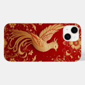 Elegant ontwerp van gouden vogel Case-Mate iPhone case (Achterkant (horizontaal))
