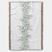 Elegant ontwerp van groene bladeren deken (Voorkant Verticaal)