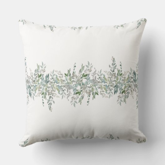 Elegant ontwerp van groene bladeren kussen (Achterkant)