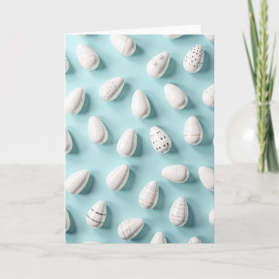 Elegant ontwerp van witte eieren kaart