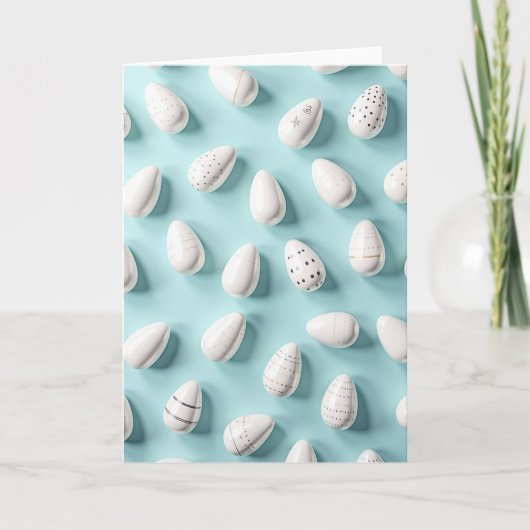 Elegant ontwerp van witte eieren kaart (Voorkant)