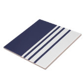 Elegant ontwerp, verticale strepen, blauw van de m tegeltje (Zijkant)