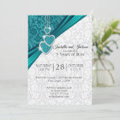 Elegant ontwerp voor 5-jarig huwelijksjubileum kaart (Staand voorkant)