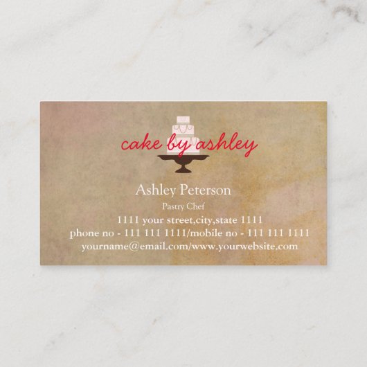 Elegant ontwerp voor aangepaste verpakking ter dec visitekaartje (Achterkant)