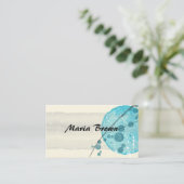 elegant ontwerp voor abstracte waterverf visitekaartje (Staand voorkant)