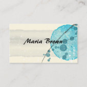 elegant ontwerp voor abstracte waterverf visitekaartje (Voorkant)
