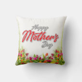 Elegant ontwerp voor Moederdag bewerkbaar Kussen (Achterkant)