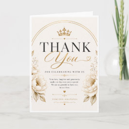 Elegant ontwerp voor trouwkaartjes met dankbetuigi bedankkaart