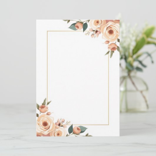 Elegant Ontwerp voor Uitnodiging (Staand voorkant)
