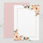 Elegant Ontwerp voor Uitnodiging (Voorkant / Achterkant)