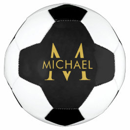 Elegant ontwerp voor voetbal met eigen naam en mon