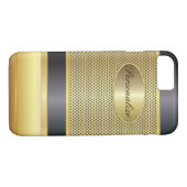 Elegant ontwerp voor zwart-wit en goud Case-Mate iPhone case (Achterkant (Horizontaal))