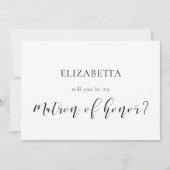 Elegant ontwerp Wordt u mijn Ereheer kaart (Voorkant)