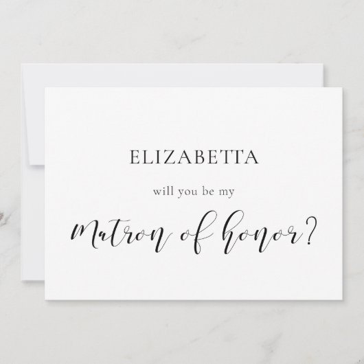 Elegant ontwerp Wordt u mijn Ereheer kaart (Voorkant)