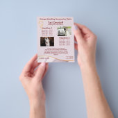 Elegant ontwerp Zachte kleuren Roze Goud Flyer (Hand)