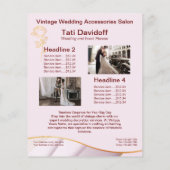 Elegant ontwerp Zachte kleuren Roze Goud Flyer (Achterkant)