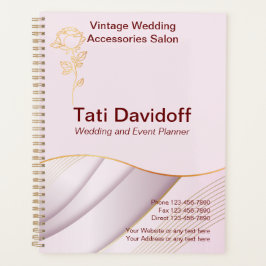 Elegant ontwerp Zachte kleuren Roze Goud Planner