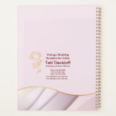 Elegant ontwerp Zachte kleuren Roze Goud Planner (Achterkant)