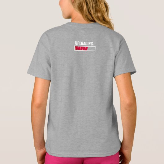 Elegant ontwerpwaarschuwing! Pa Jokes Loading T-shirt (Achterkant)