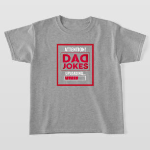 Elegant ontwerpwaarschuwing! Pa Jokes Loading T-shirt