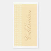 Elegant ontworpen Cream Floral Servet (Voorkant)