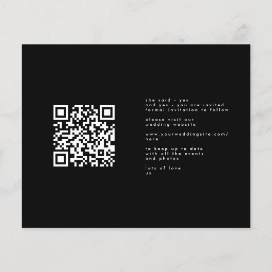 Elegant Onyx-fotokalligrafie, sparen datumbudget Flyer (Achterkant)