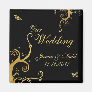 Elegant onze bruiloft magneet