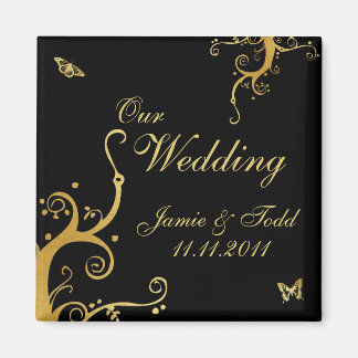 Elegant onze bruiloft magneet