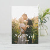 Elegant Onze eerste kerst als meneer en mevrouw Fo Kaart (Staand voorkant)