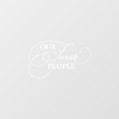 Elegant onze favoriete mensen Trouwspiegel Decal (Vel)