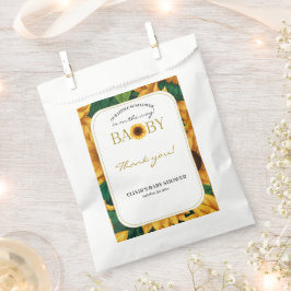 Elegant "Onze kleine zonnebloem" Modern Baby showe Bedankzakje