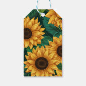 Elegant "Onze kleine zonnebloem" Modern Baby showe Cadeaulabel (Achterkant)