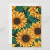 Elegant "Onze kleine zonnebloem" Modern Baby showe Kaart (Achterkant)