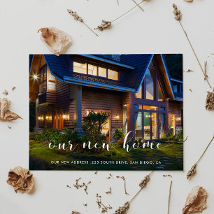 Elegant Onze Nieuwe Thuisfotoaankondiging Briefkaart