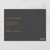 Elegant onze nieuwe  zeer belangrijke aankondiging briefkaart (Achterkant)