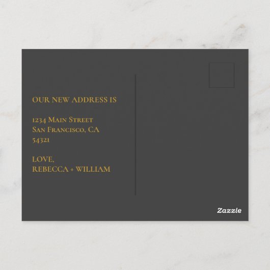 Elegant onze nieuwe zeer belangrijke aankondiging briefkaart (Achterkant)