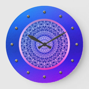 Elegant, oosterend patroon, moderne grote klok
