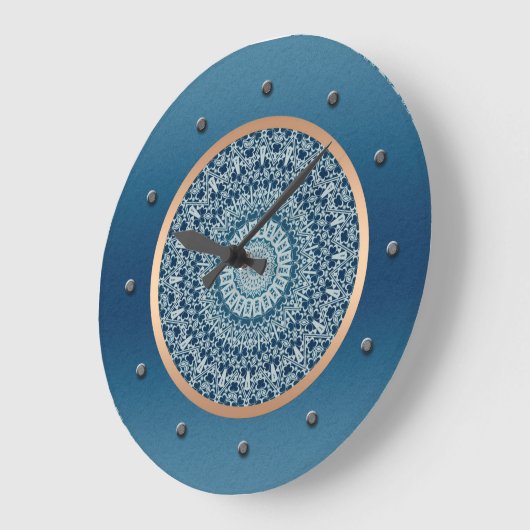 Elegant, oosterpatroon, modern grote klok (Hoek)